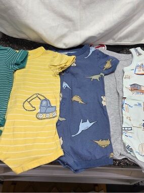 Baby Short-Sleeve Rompers Bundle